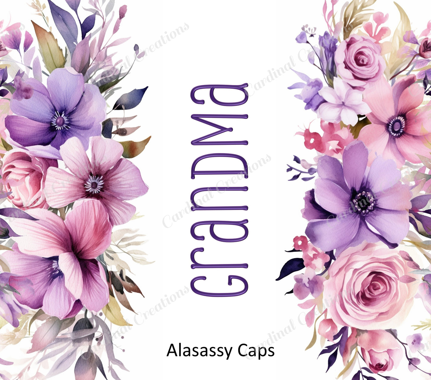 Pink & Purple Floral with Personalization