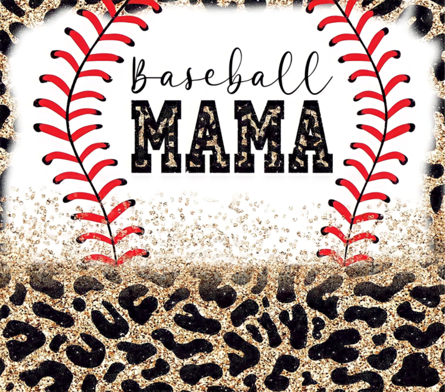 Baseball Mama Leopard