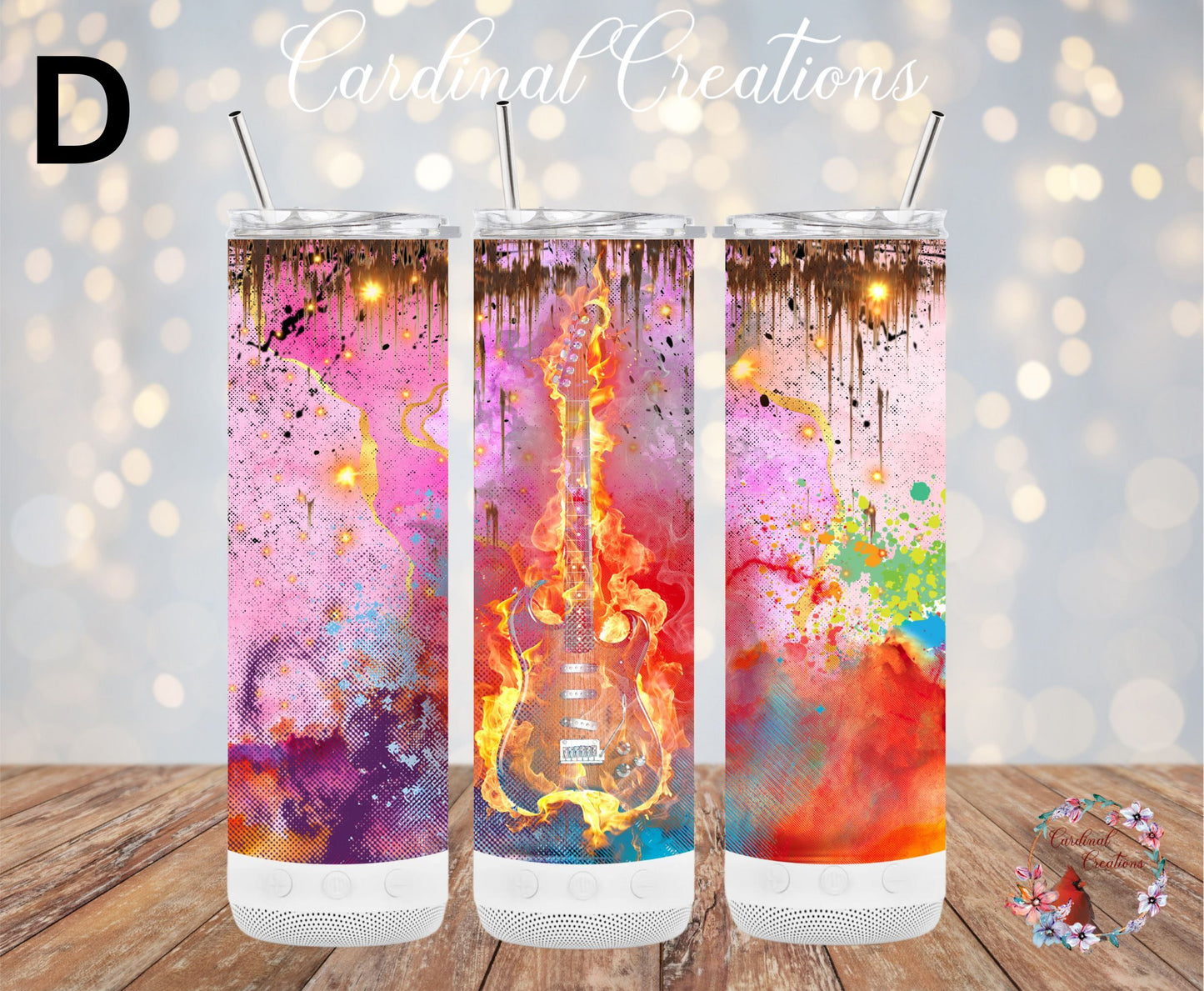 20oz Bluetooth Speaker Tumbler CHOOSE YOUR DESIGN