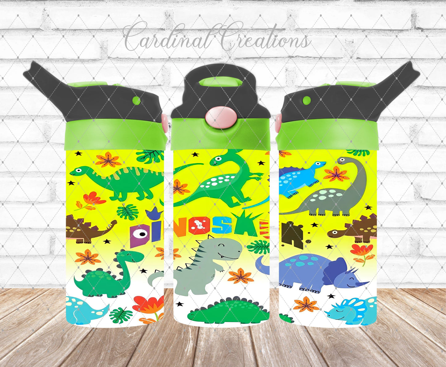 12oz Cute & Colorful Dinos