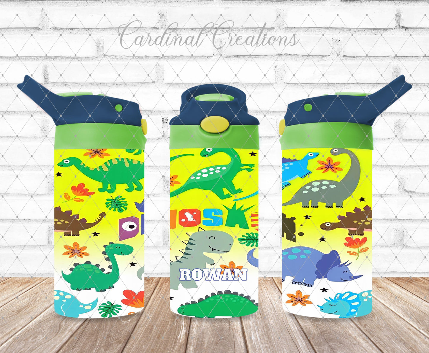 12oz Cute & Colorful Dinos