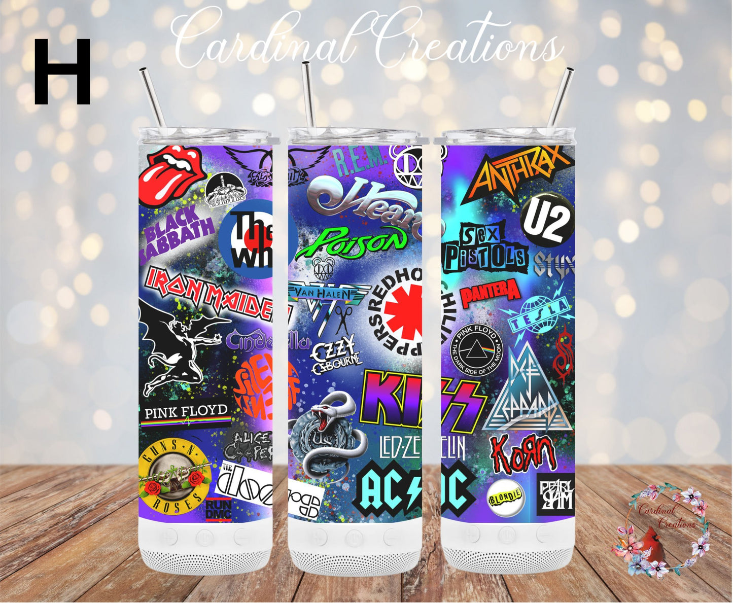 20oz Bluetooth Speaker Tumbler CHOOSE YOUR DESIGN