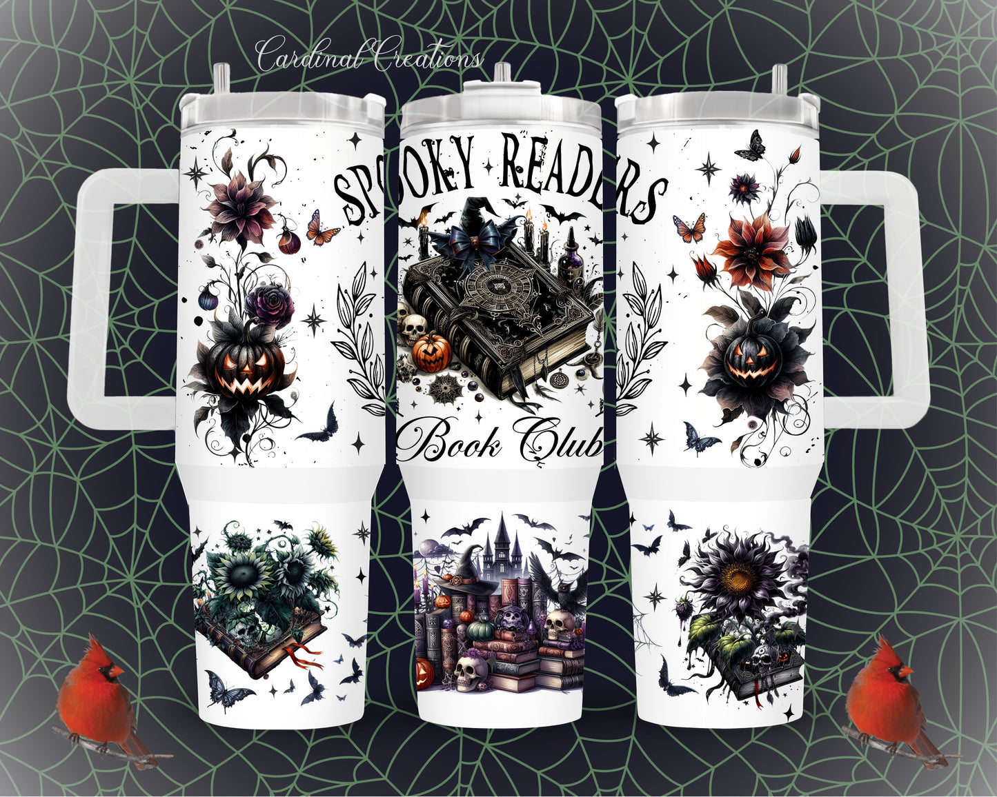 40oz Spooky Readers Book Club - 10 design Options