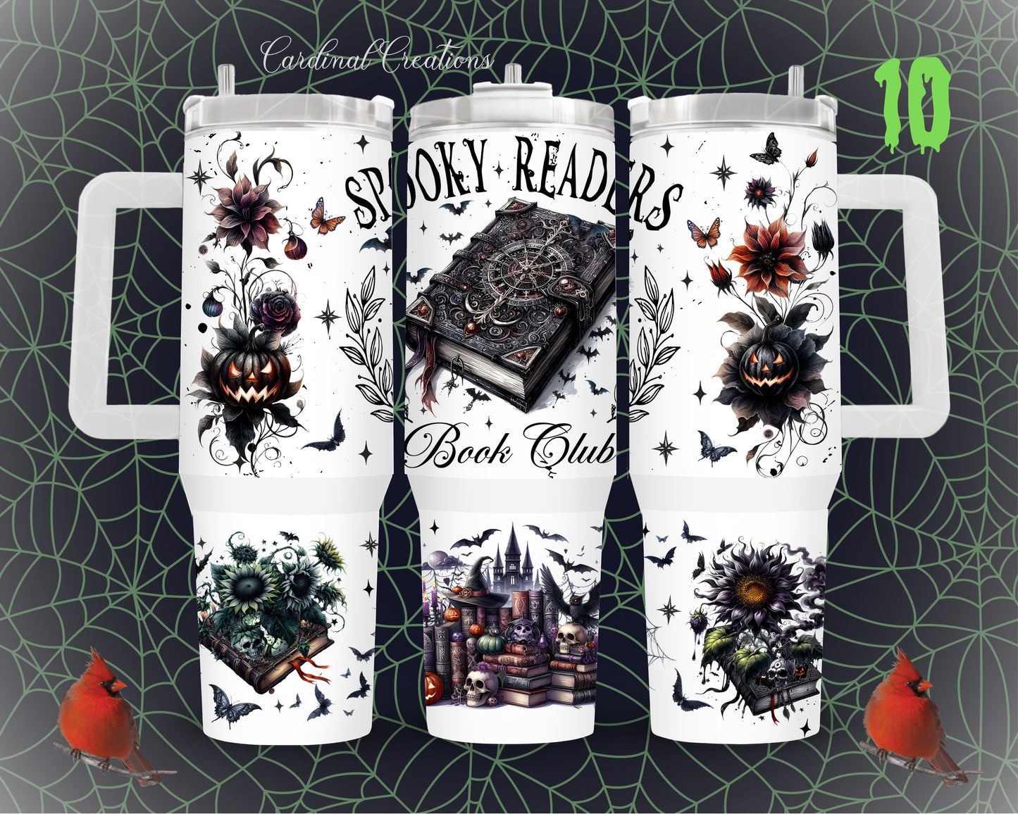 40oz Spooky Readers Book Club - 10 design Options