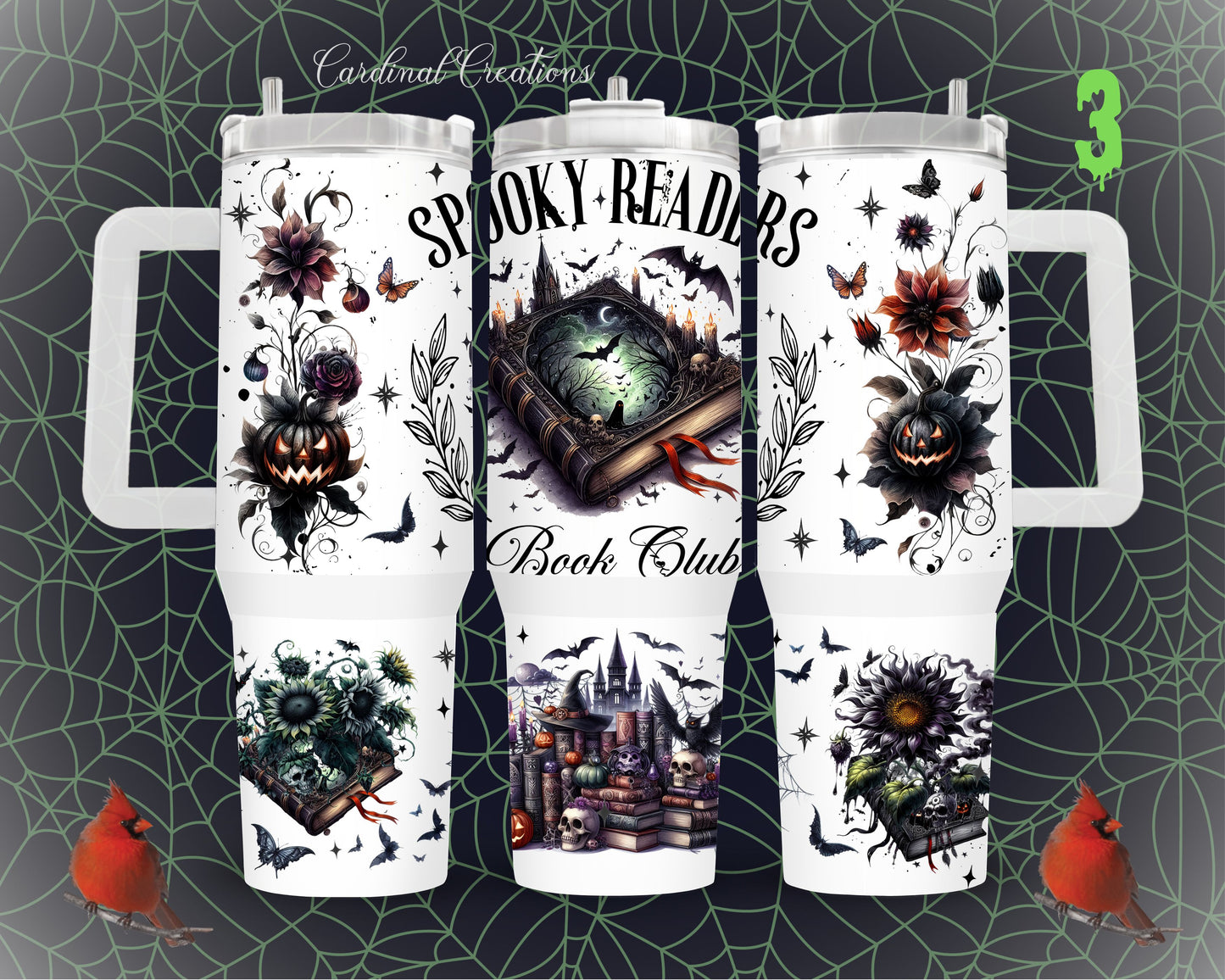 40oz Spooky Readers Book Club - 10 design Options