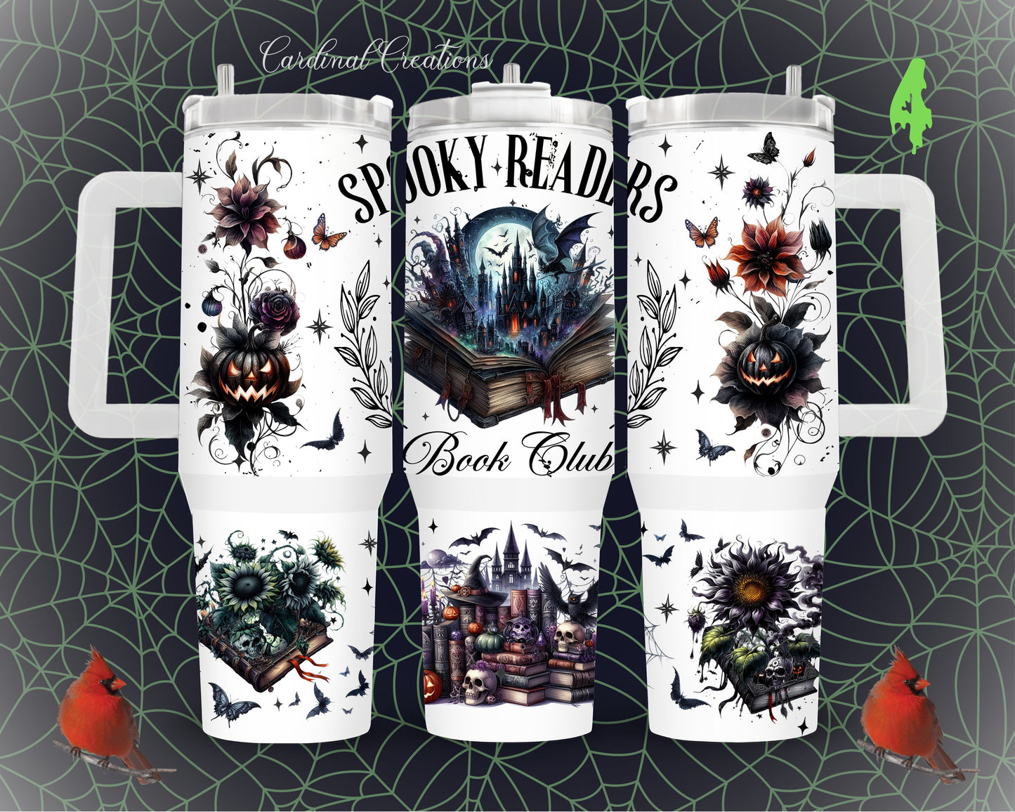 40oz Spooky Readers Book Club - 10 design Options