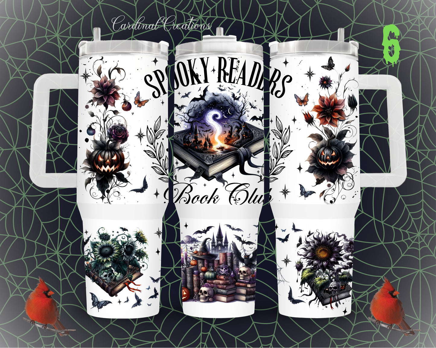 40oz Spooky Readers Book Club - 10 design Options