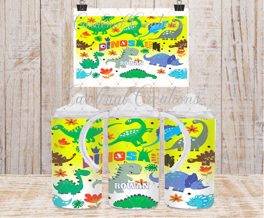 12oz Cute & Colorful Dinos