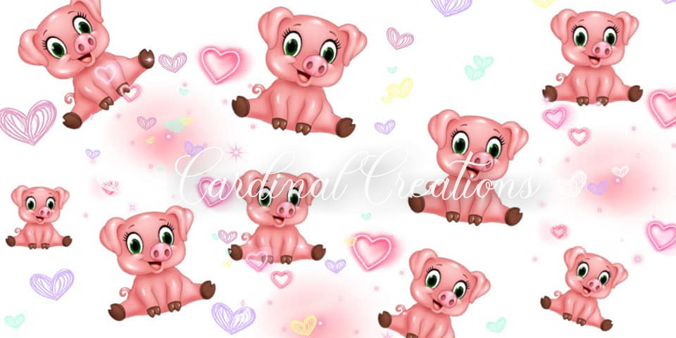 12oz Cute Piggies