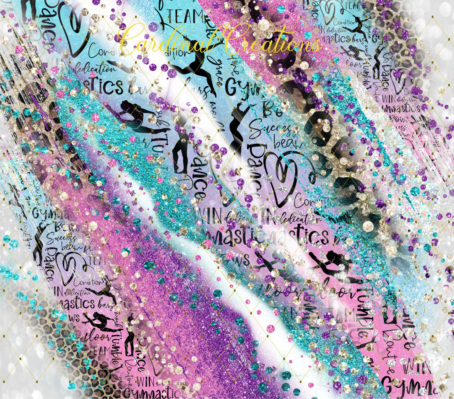 Gymnastics Purple & Teal Milky Way