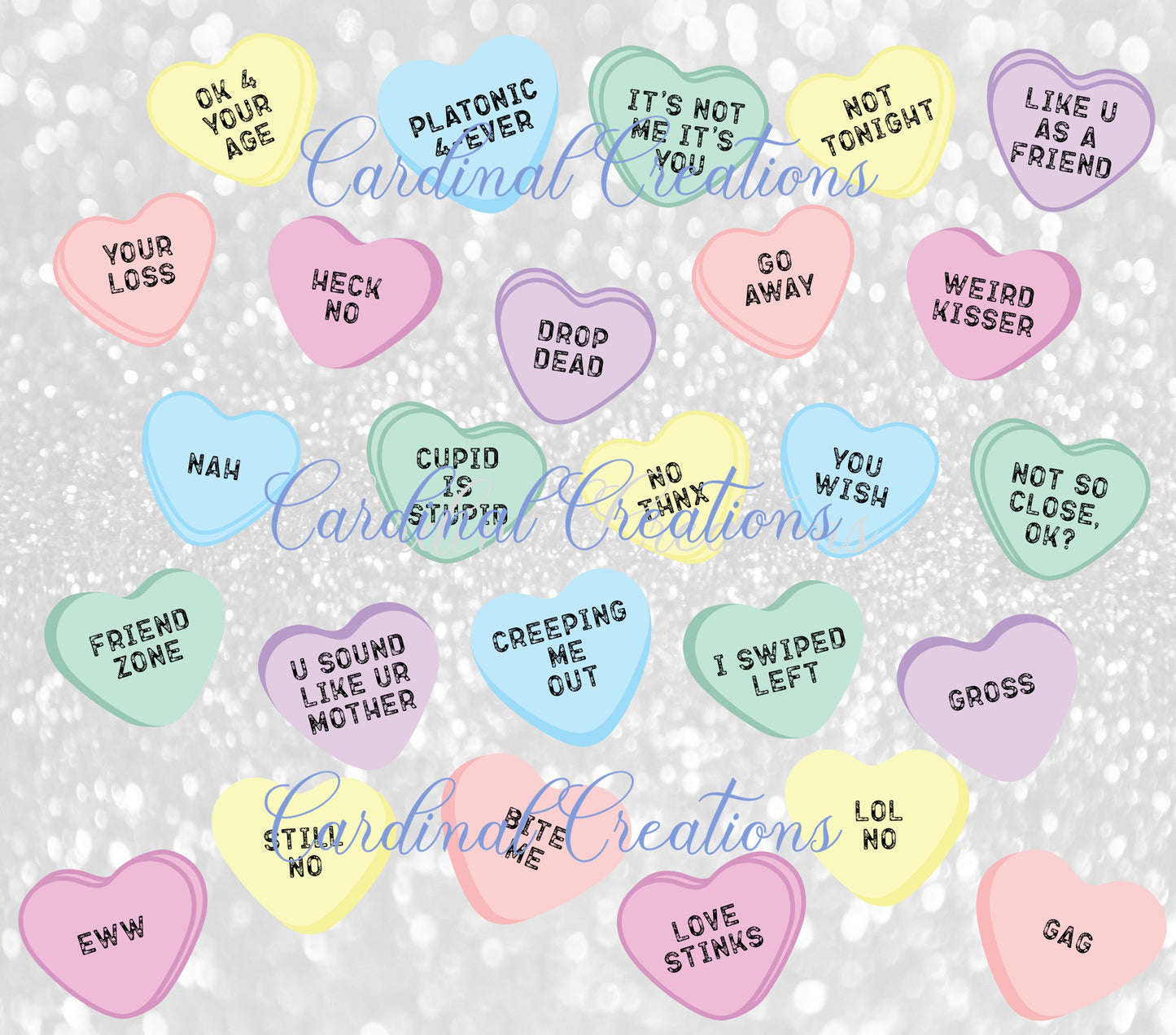 Anti Valentines Day Hearts