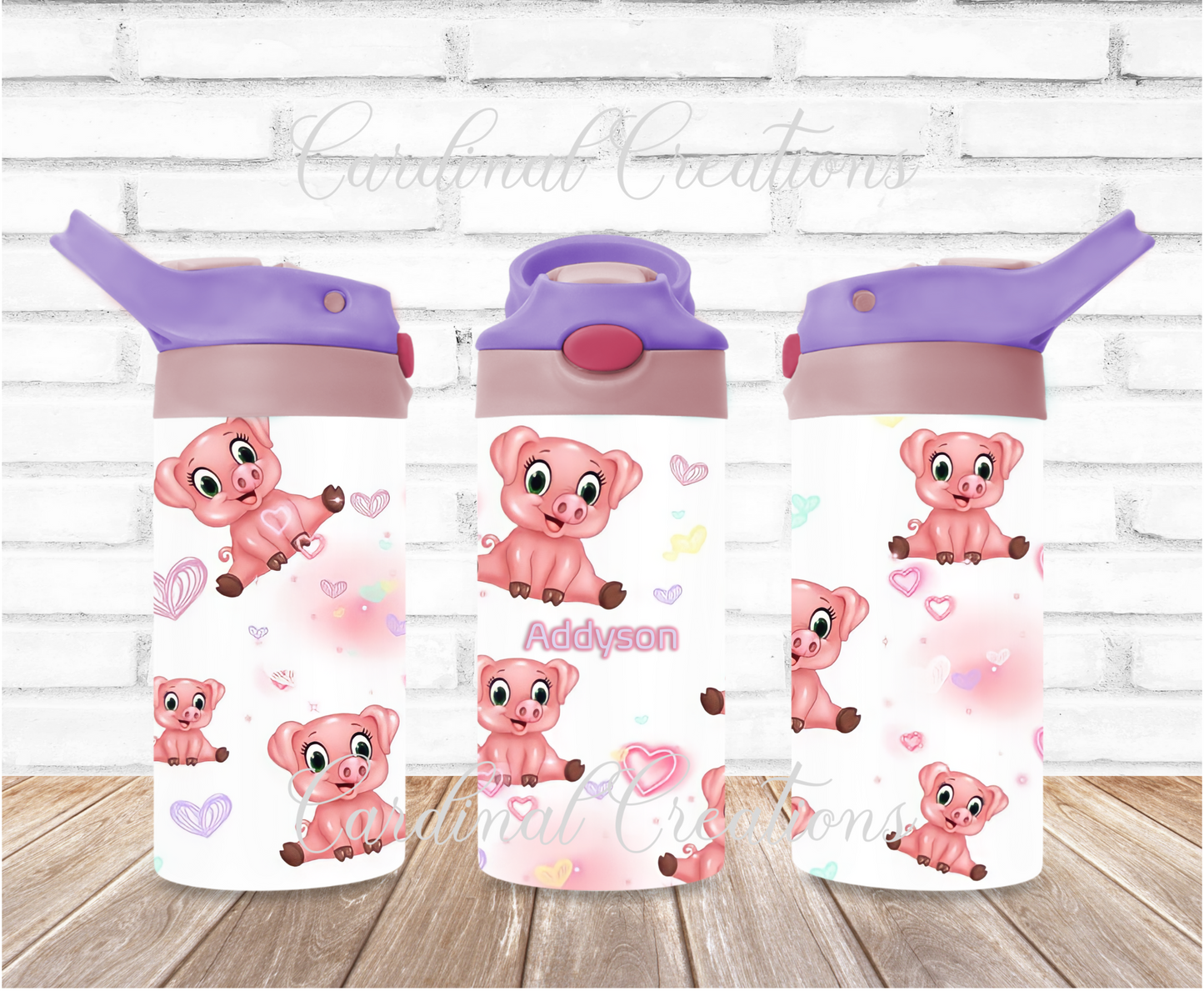 12oz Cute Piggies