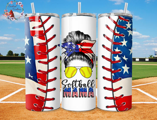 Softball Mom Patriotic