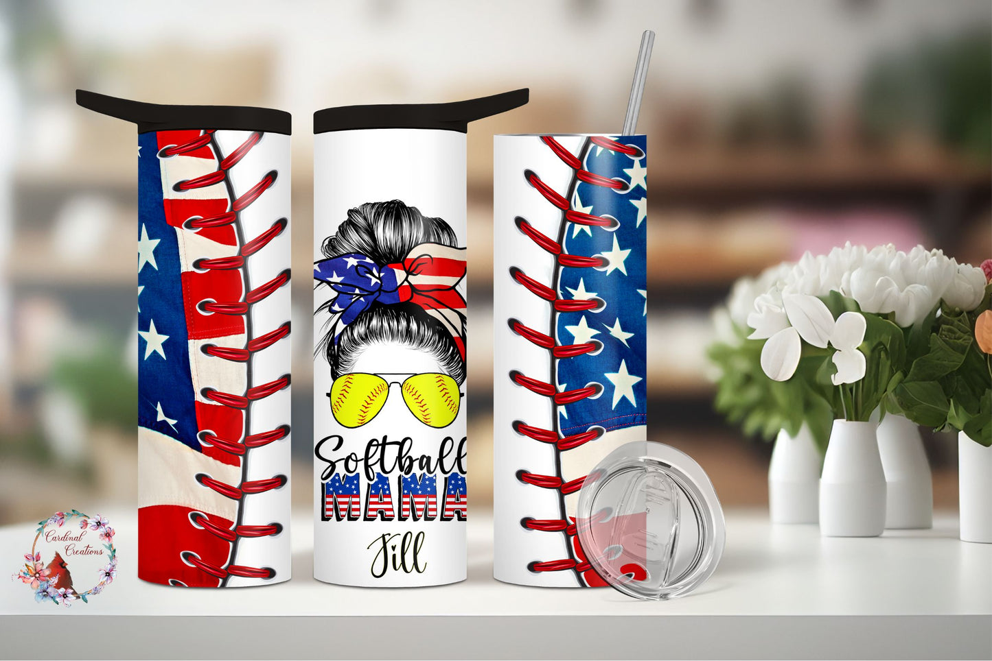 Softball Mom Patriotic