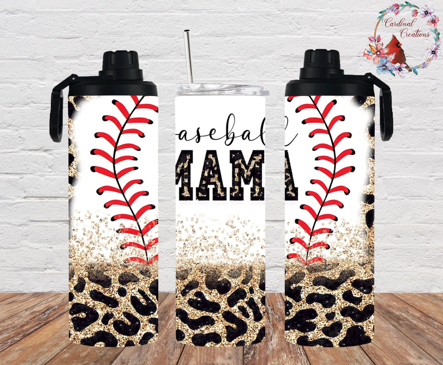 Baseball Mama Leopard