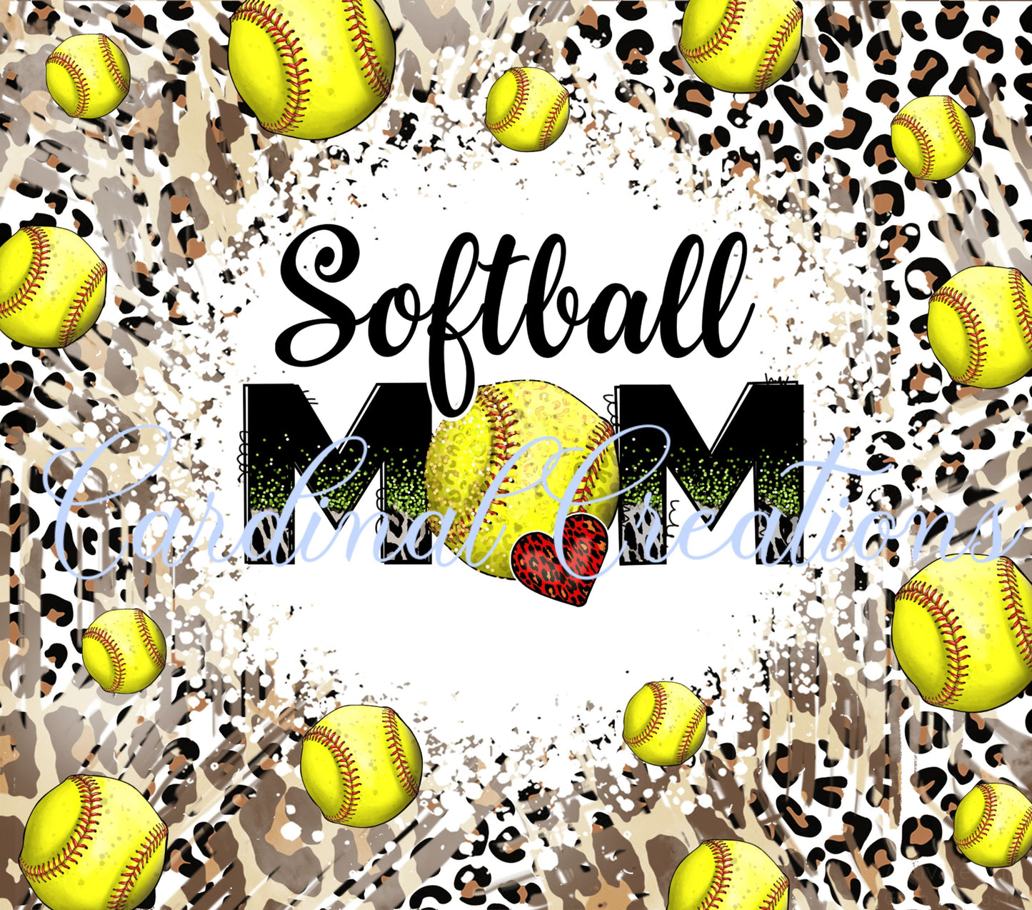 Softball Mom Leopard