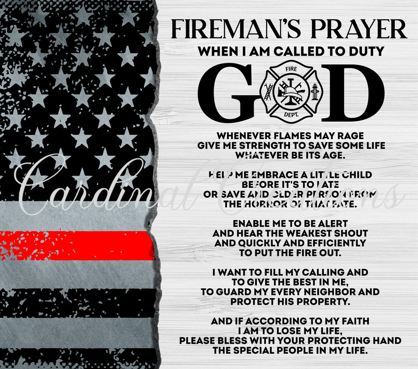 Fireman's Prayer