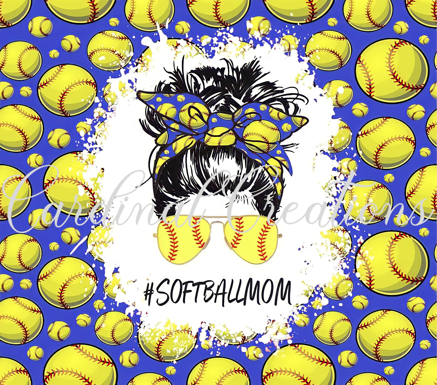 Softball Mom Blue