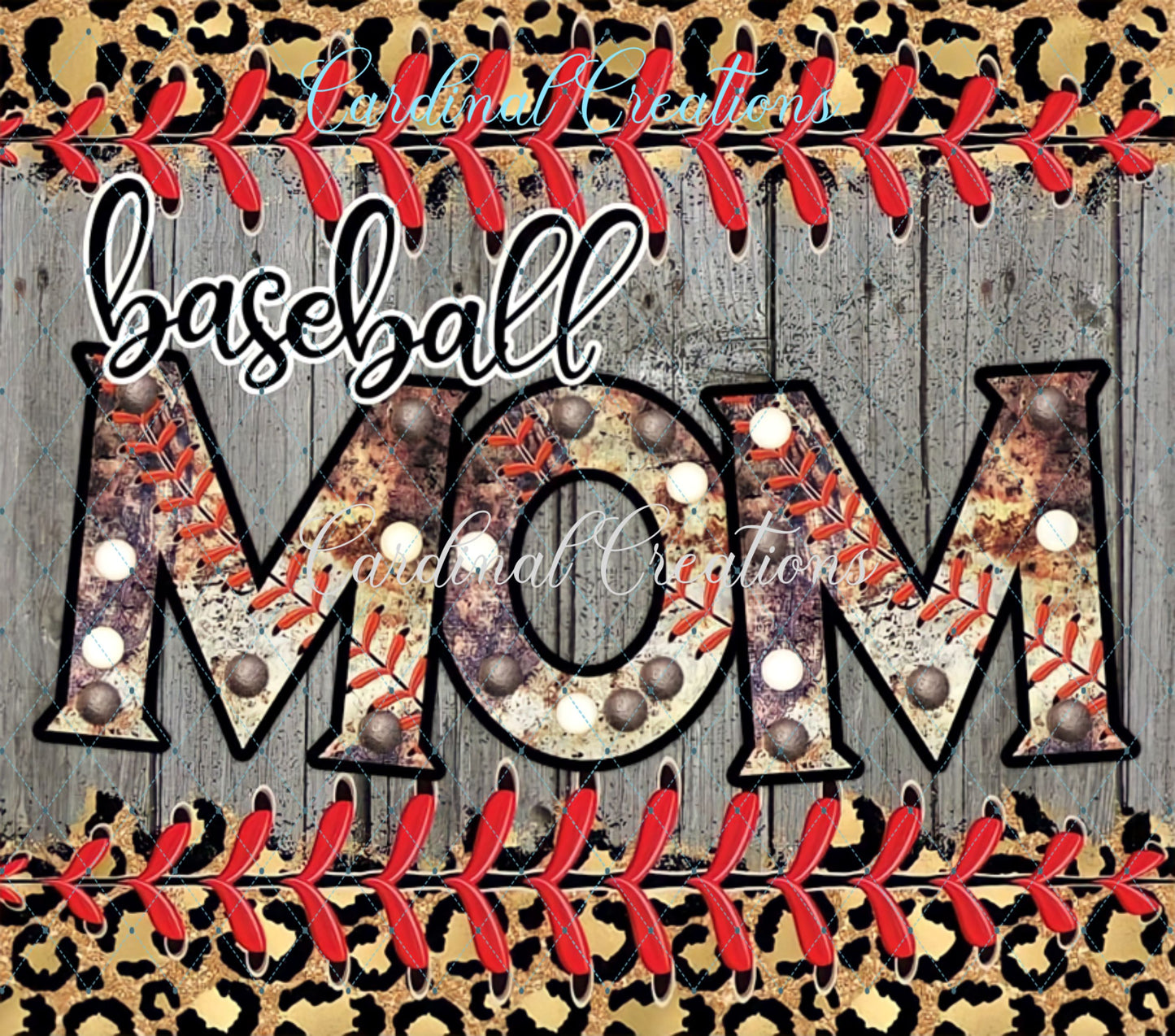 Baseball Mom Rustic