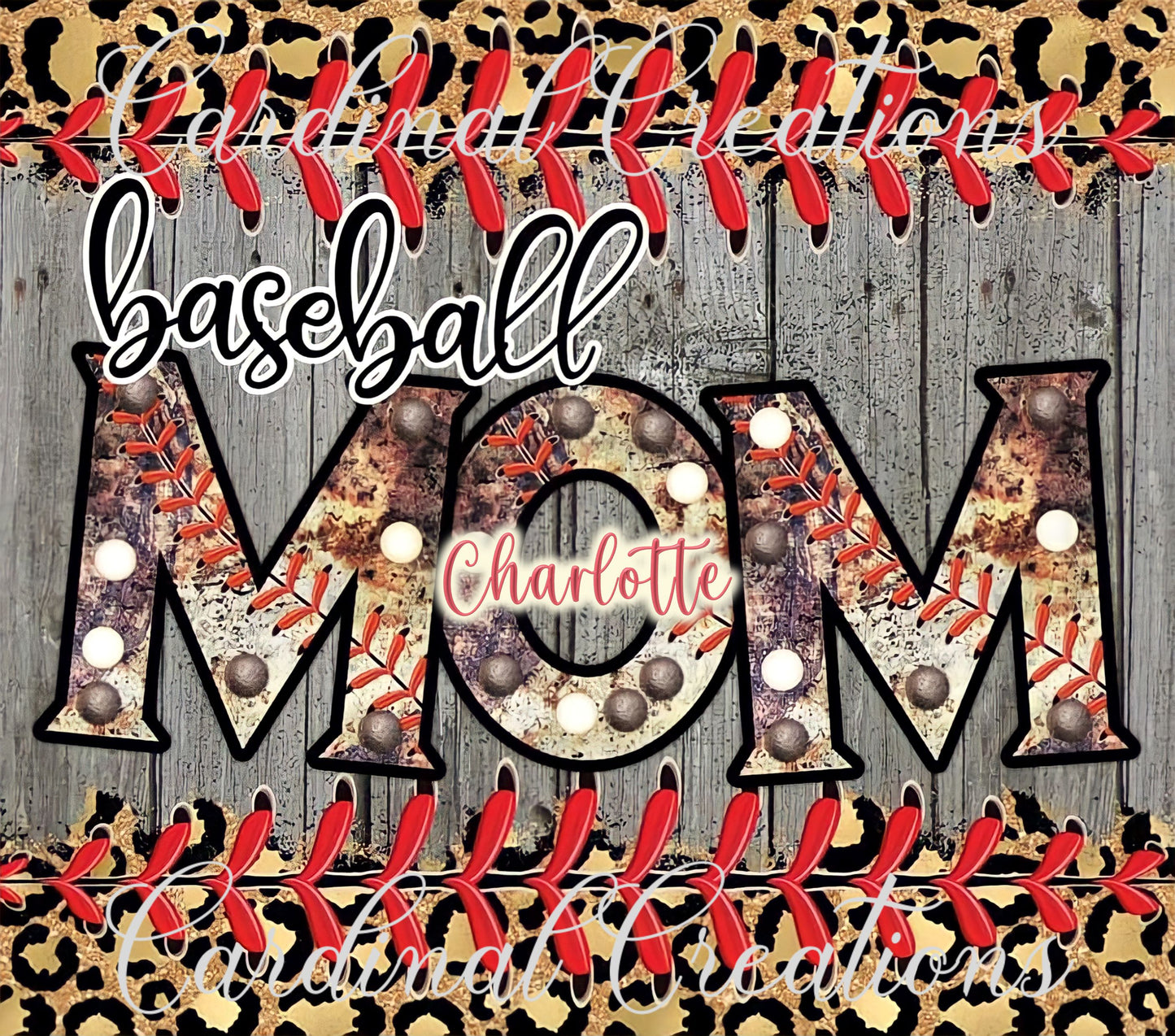 Baseball Mom Rustic