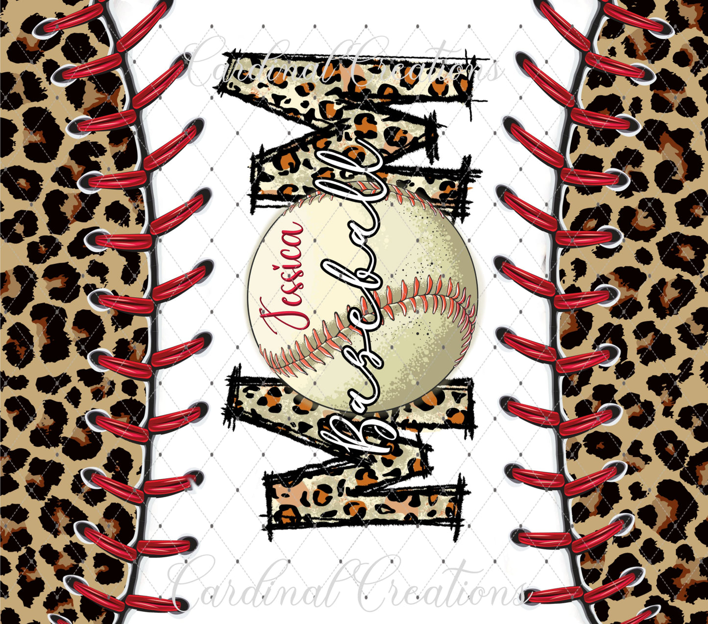 Baseball Mom Leopard