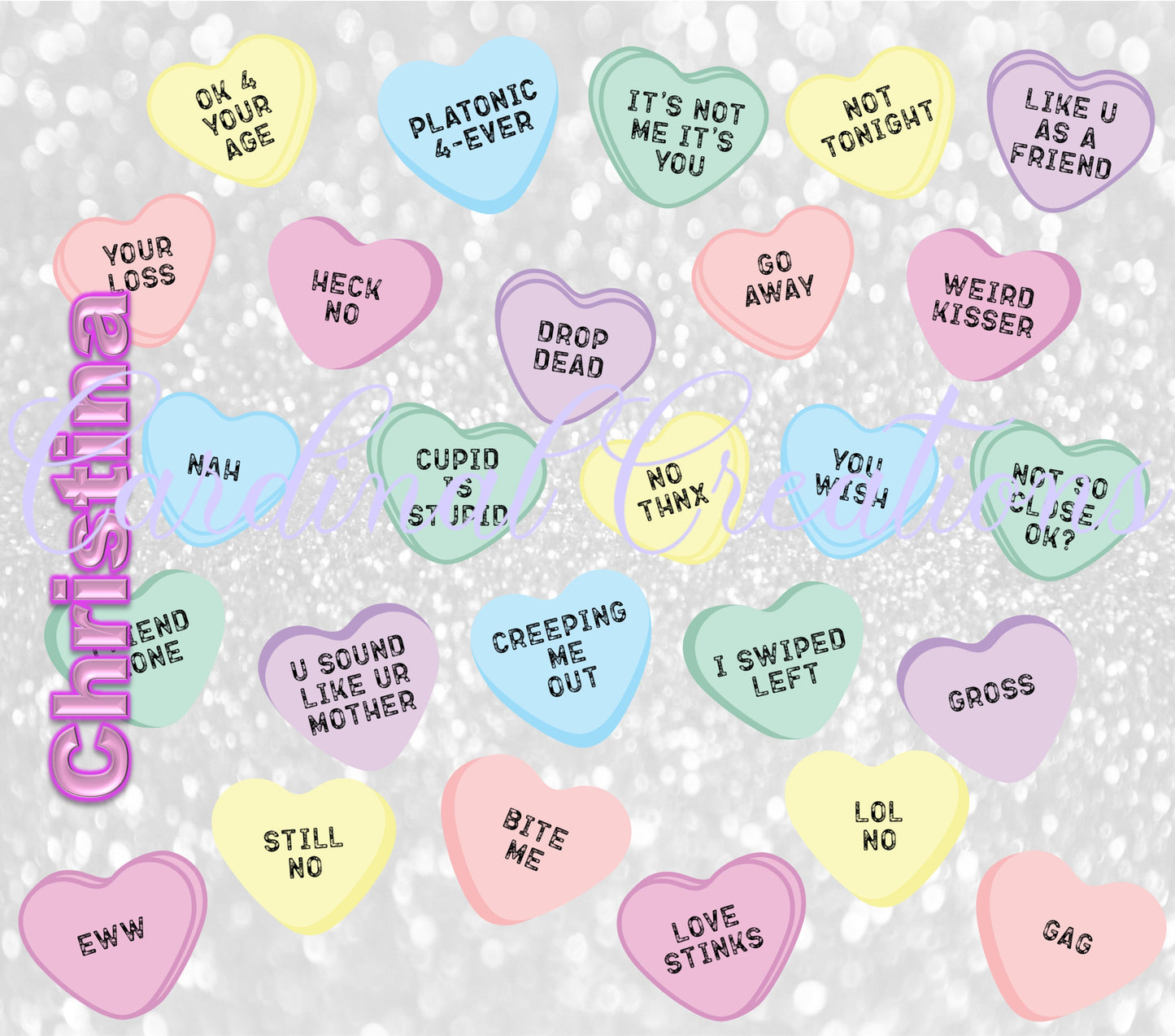 Anti Valentines Day Hearts